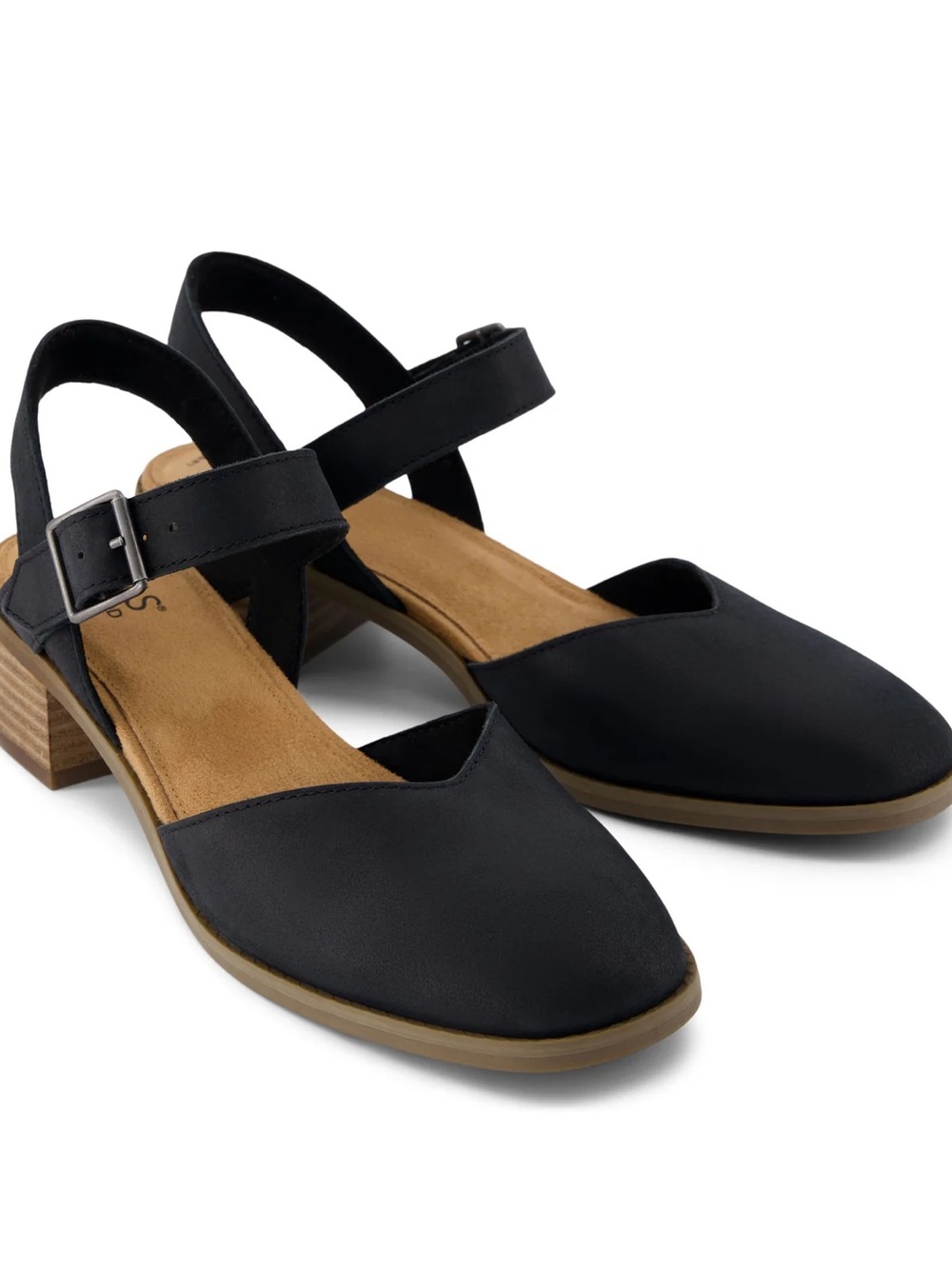 TOMS Black Jaclyn block heel Mary Jane size 11
